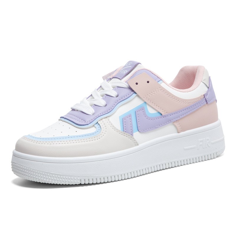 Sneaker Vegan - 通気性と防水性のある女性用合成皮革スニーカー,プラットフォーム付きのファッショナブルなカジュアルシューズ
