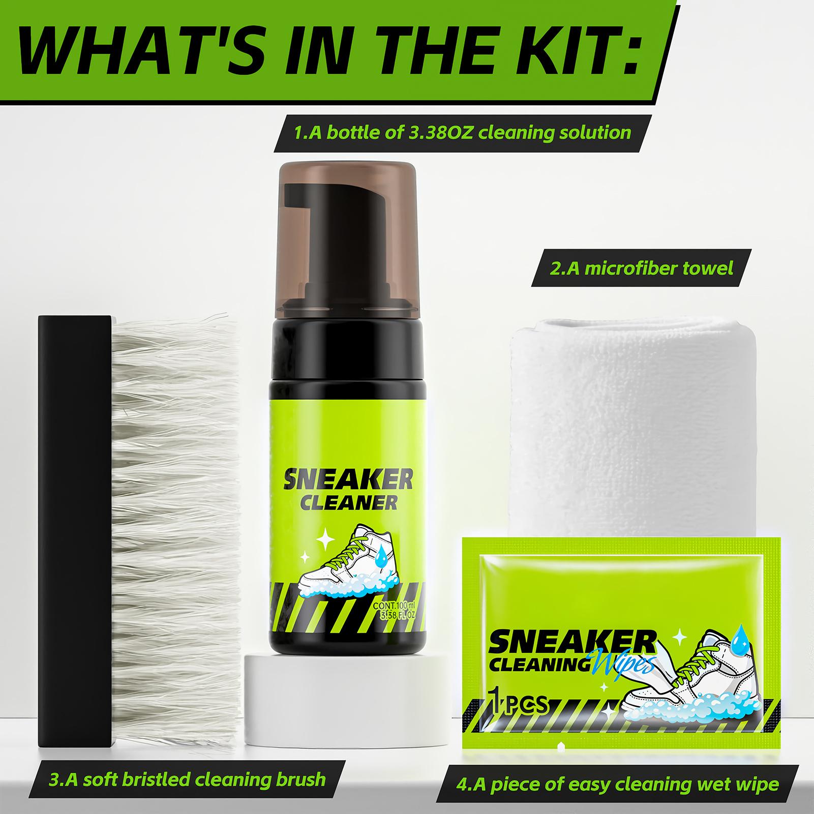 スニーカークリーナー 4個入り 100ml フォーム ノーウ - Sneaker Care For Canvas Fabrics のレビューと価格