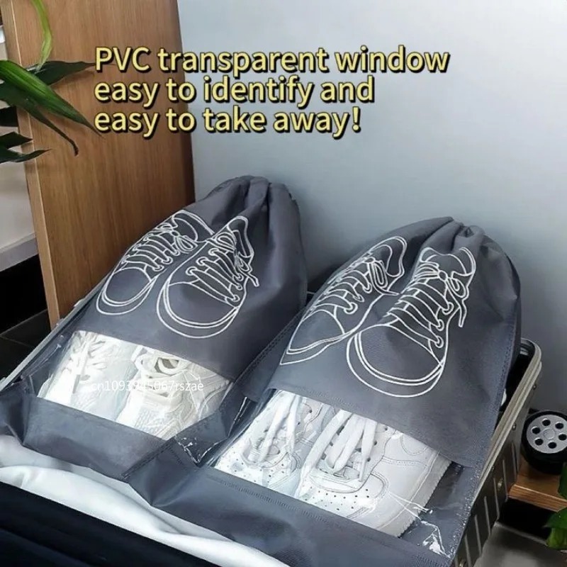 1-3個入りダストシューズバッグ、旅行用ポータブル不織布防水 - Shoe Bag Dust のレビューと価格