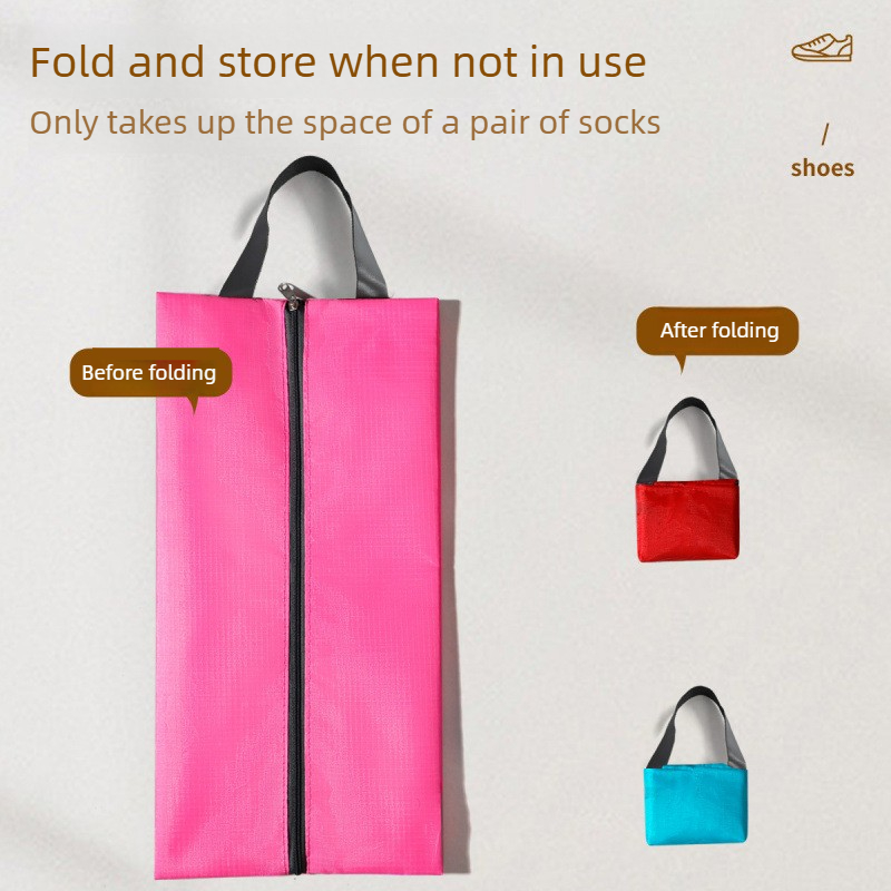3個セット 旅行用靴収納ポーチ 防水生地 ジッパー付きハンド - Shoe Bag Dust のレビューと価格