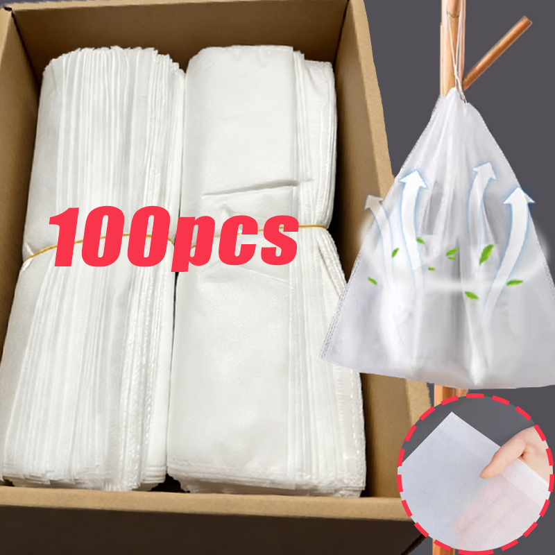 1-100 個靴収納袋白い靴日焼け止め黄色のダストバッグ巾着 - Shoe Bag Dust のレビューと価格