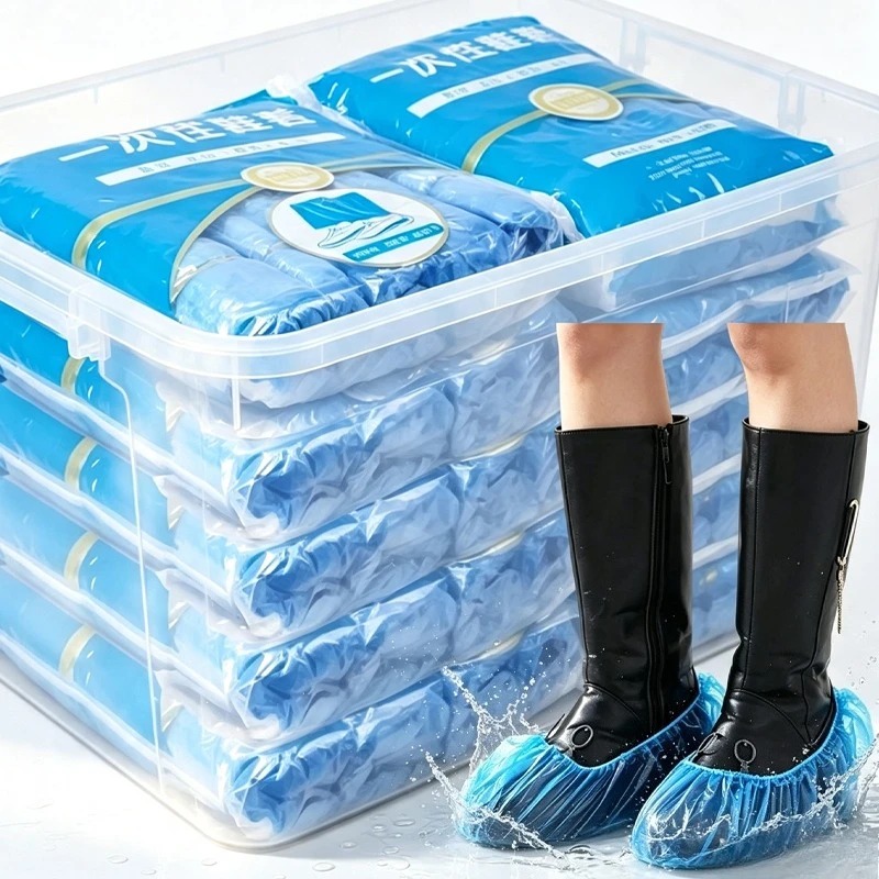 使い捨てプラスチック製シューズカバー 家庭用 防塵 機械室用 - Shoe Bag Dust のレビューと価格